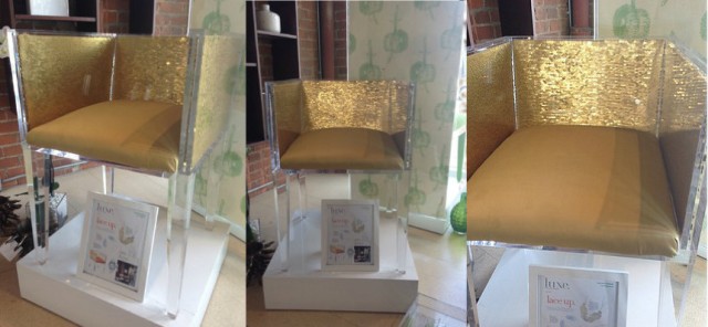 Gold sequin throne spotted in LA on surroundedbypretty.com